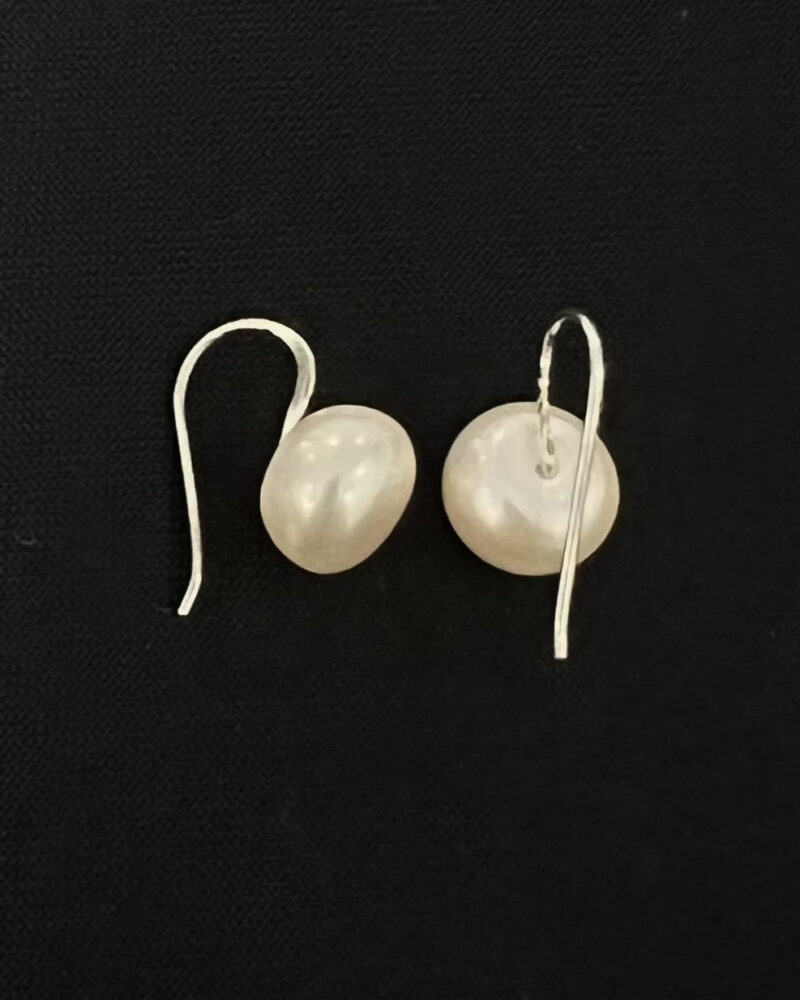 ARETE GANCHO PLATA 9.25 PERLA FIJA