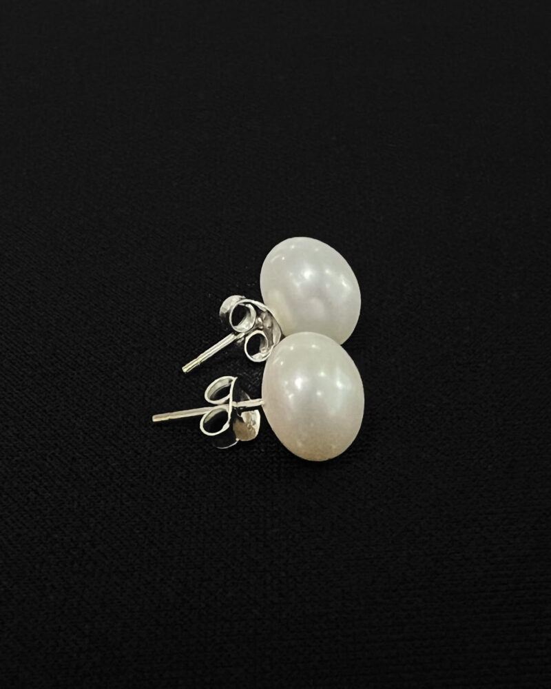 Arete palito plata 9.25 y perla cultivada mediana