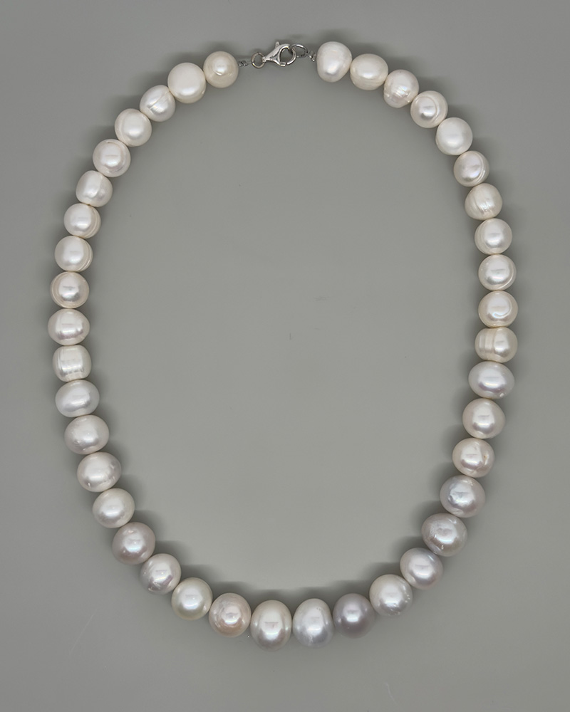 Collar y aretes de perlas cultivadas de 12 10 8 6MM