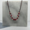 Collar hilo encerado perlas y cristales - Imagen 3