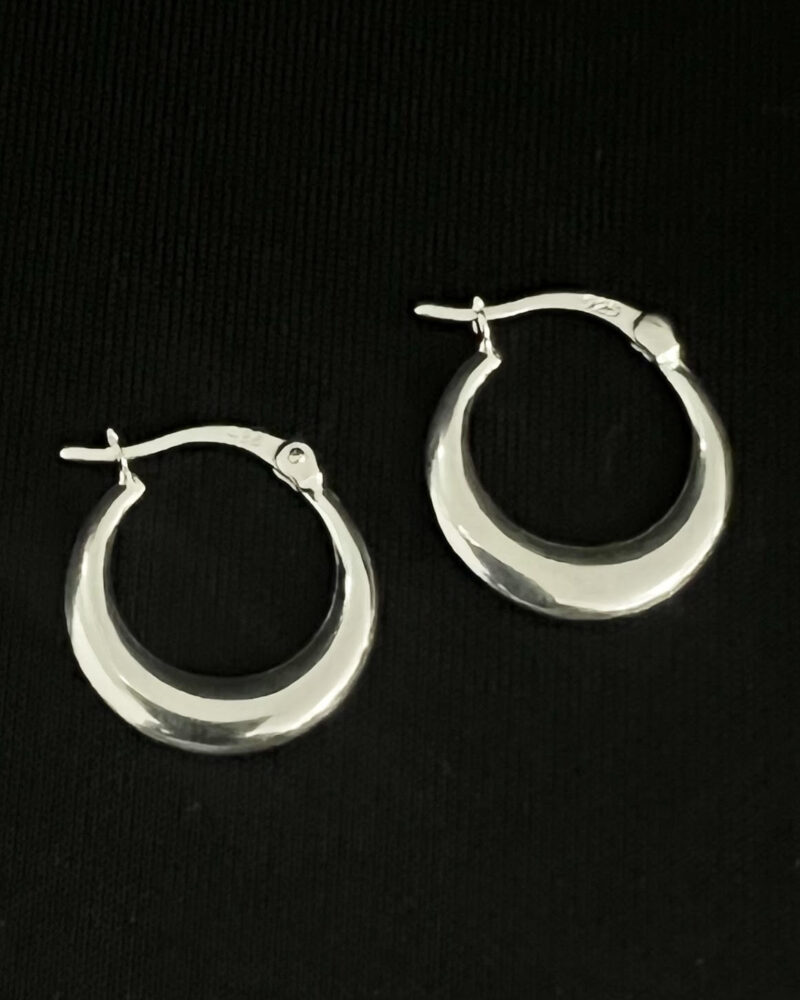 Argollas de plata 9.25 18mm