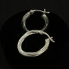 Argollas de plata 9.25 22mm - Imagen 2
