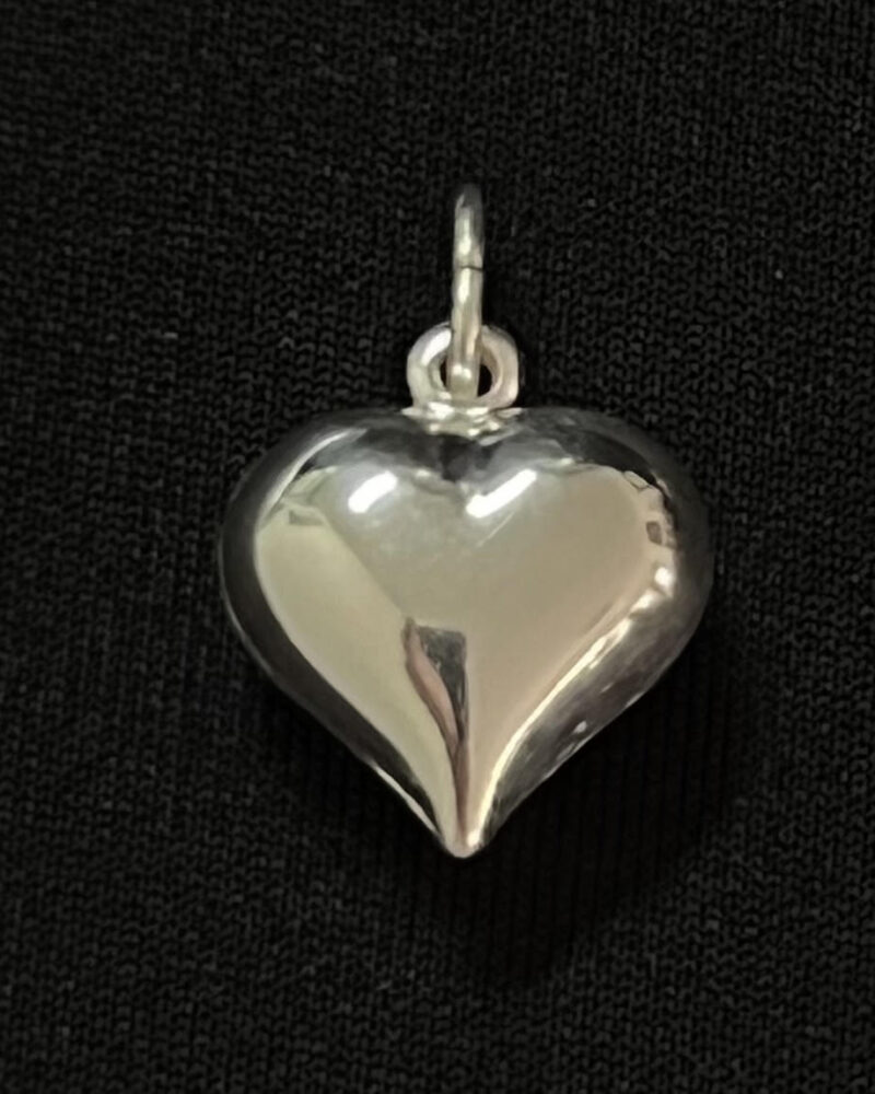 Dije corazon plata 9.25 20mm