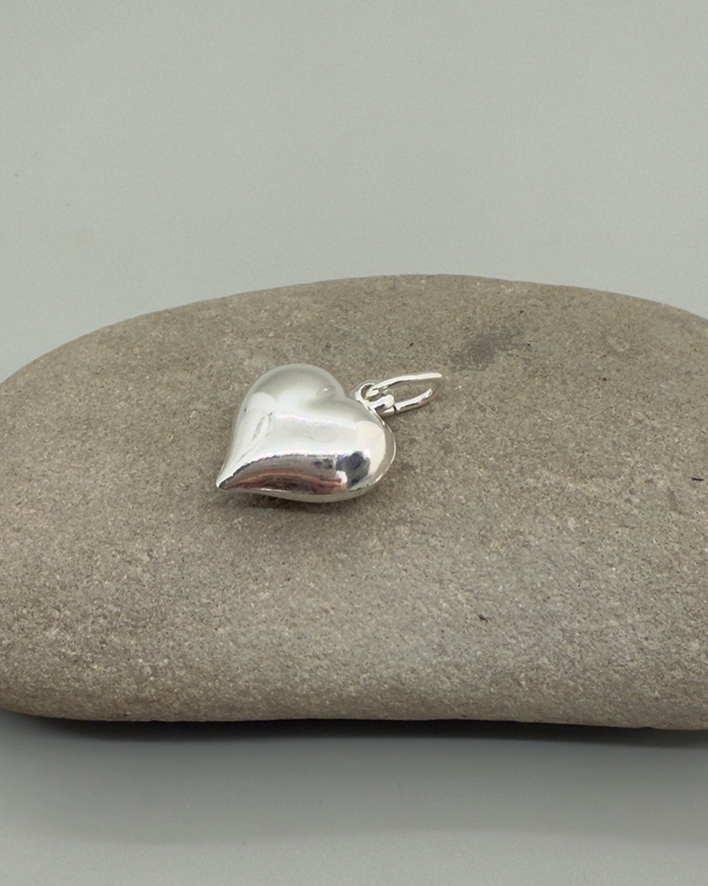 Dije corazon plata 9.25 20mm
