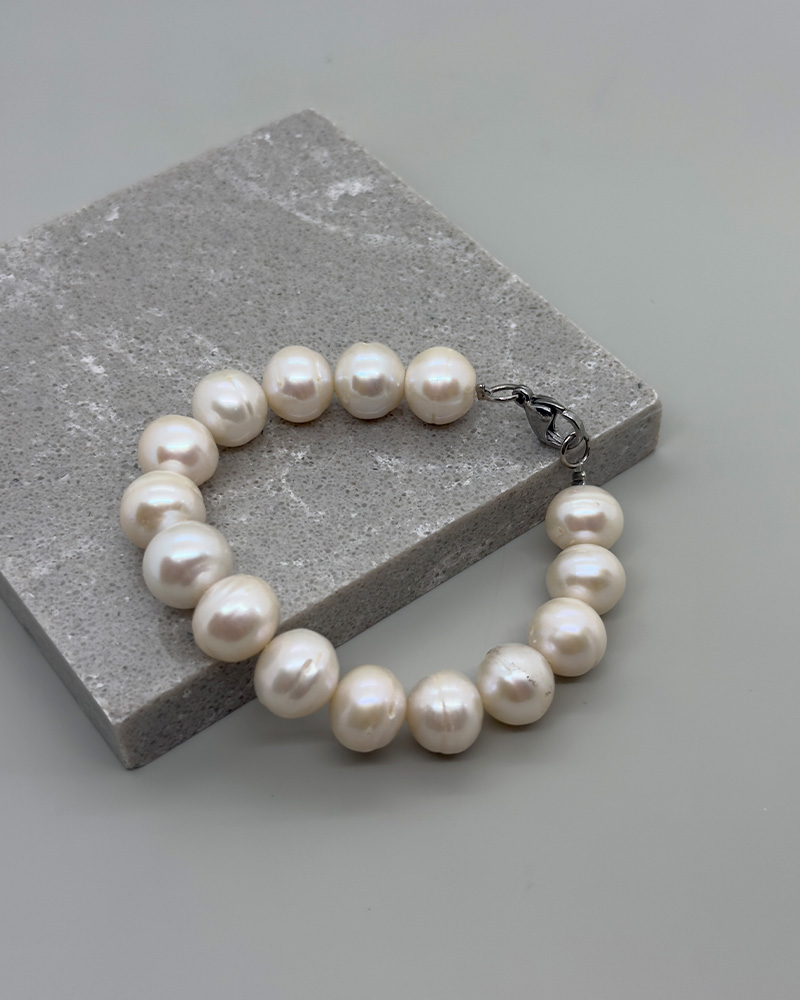 Pulsera perlas cultivadas 12mm