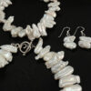 Collar, pulsera y aretes con perlas cultivadas, cierre de collar y gancho de arete con plata 9.25 - Imagen 2