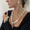 Collar, pulsera y aretes con perlas cultivadas, cierre de collar y gancho de arete con plata 9.25 - Imagen 3