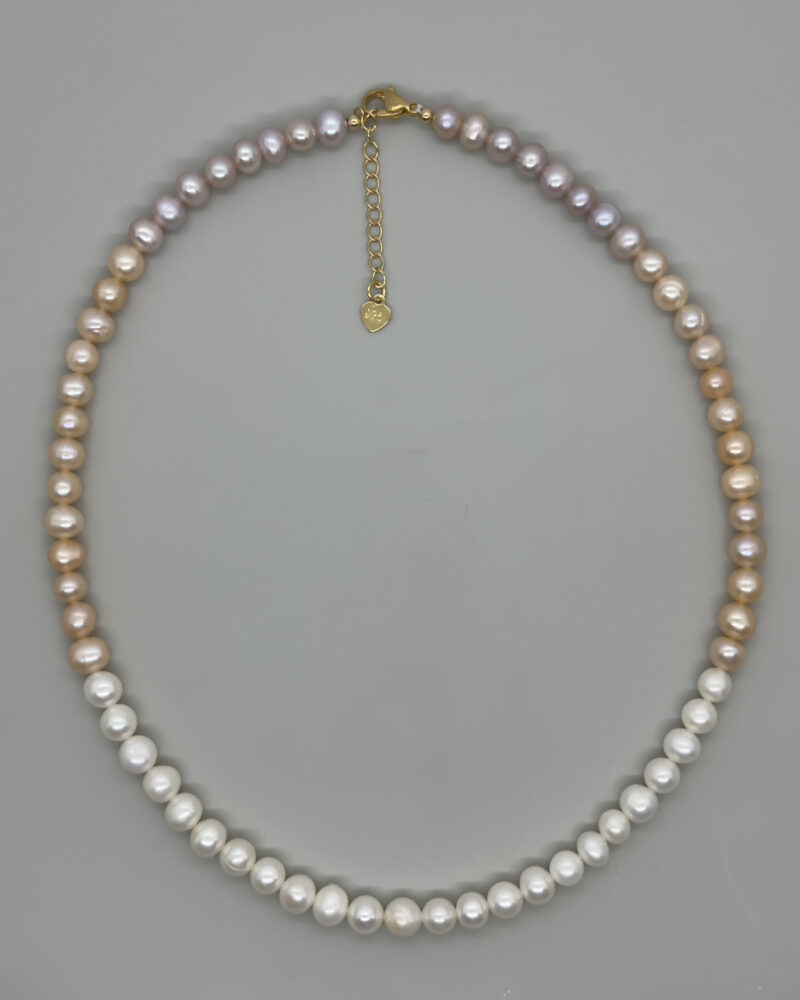 Collar clásico con perlas redondas