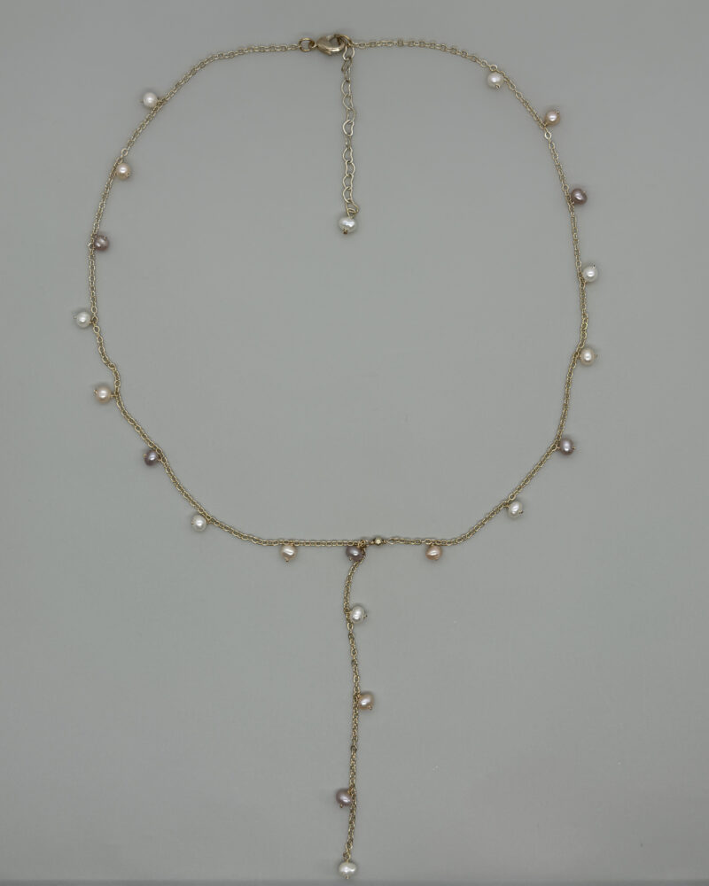 Collar de cadena con perlas cultivadas