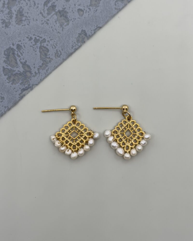 Aretes con perlas cultivadas de 2mm