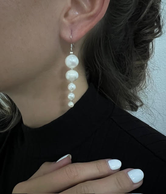 aretes para cabello recogido