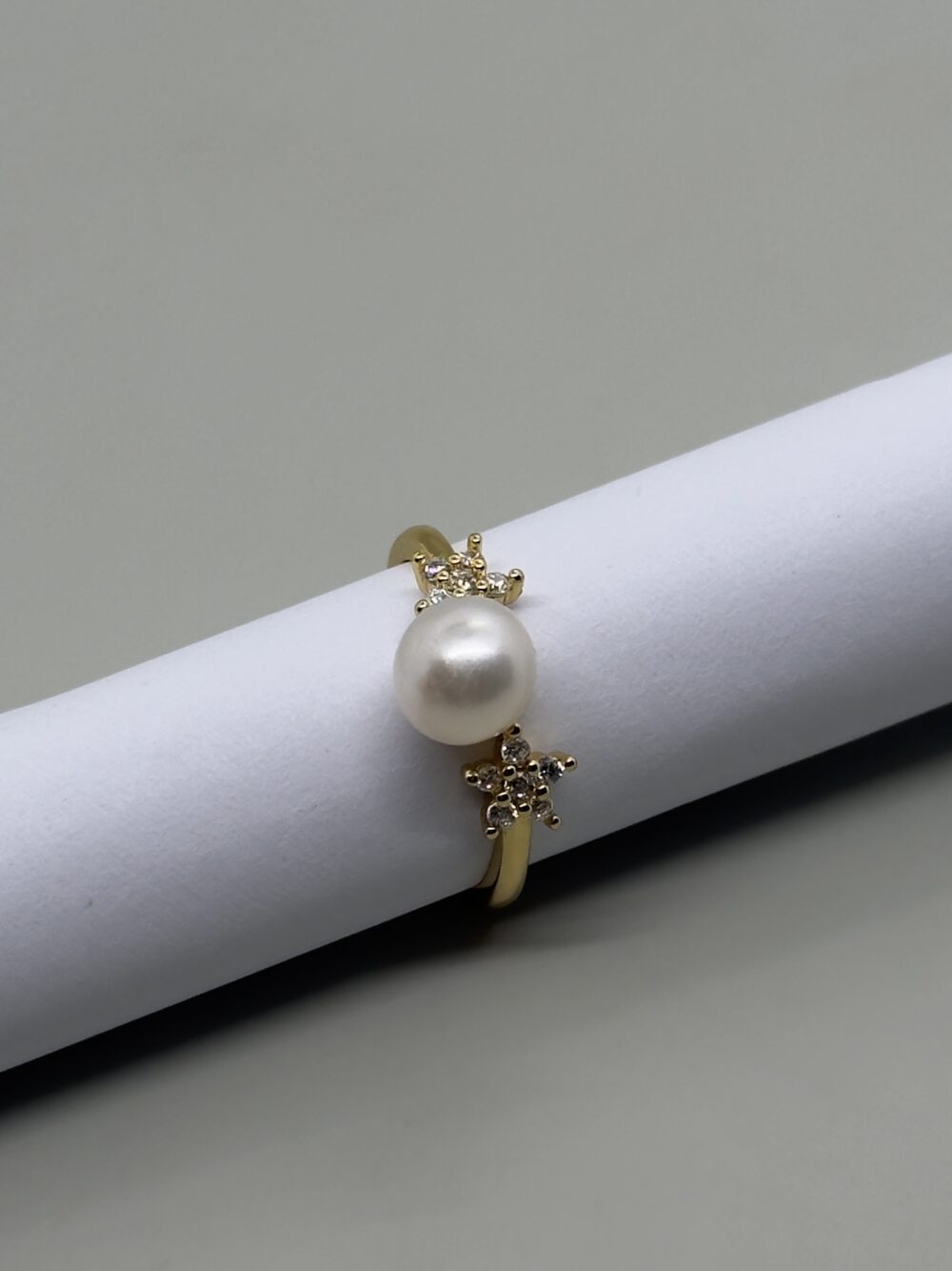 Anillo solitario ajustable perla 6mm - Imagen 3