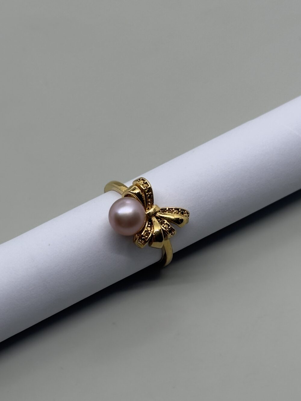Anillo lazo ajustable perla 6mm - Imagen 3