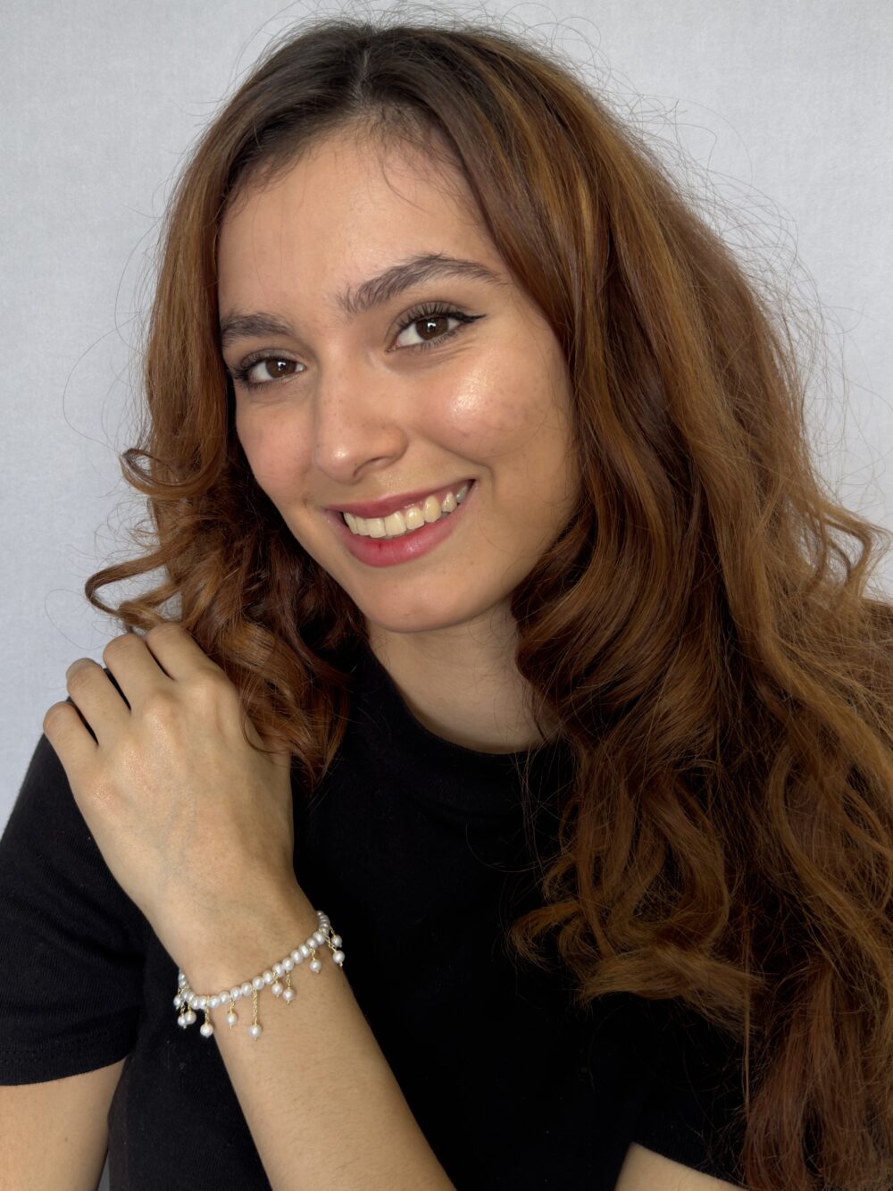 Pulsera perla blanca 4mm - Imagen 2