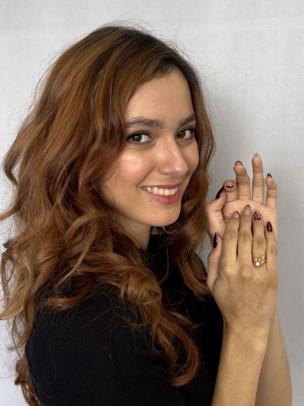 Anillo lazo ajustable perla 6mm - Imagen 2