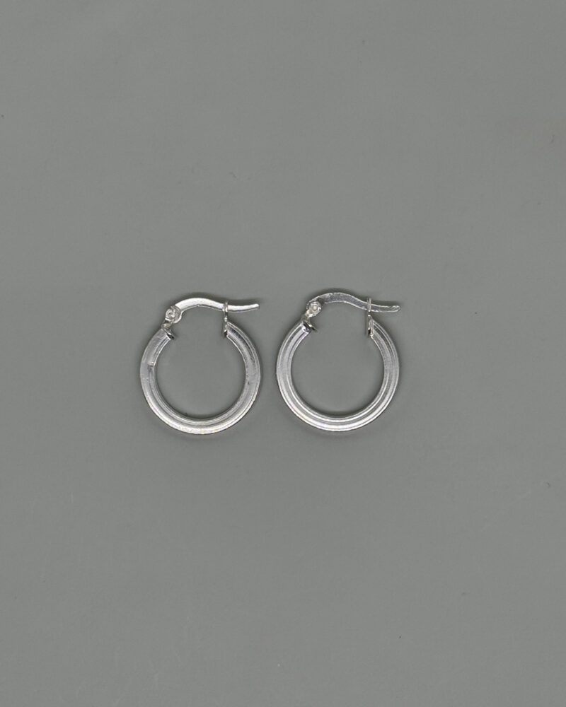 Argolla de borde cuadrado plata9.25 19mm