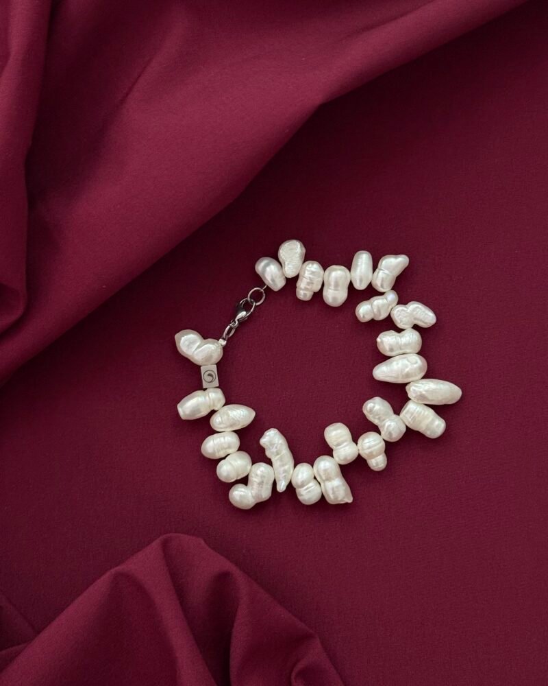 Pulsera con perlas barrocas